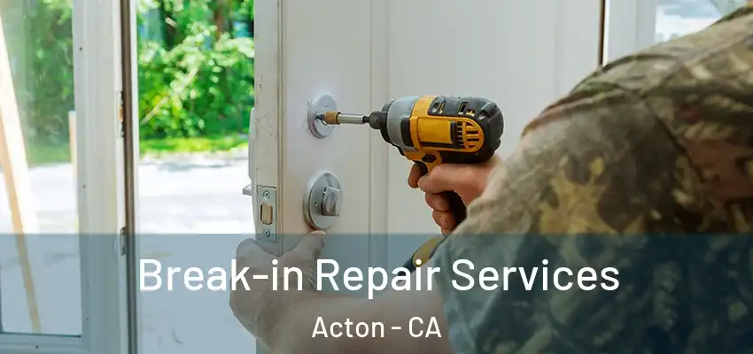  Break-in Repair Services Acton - CA
