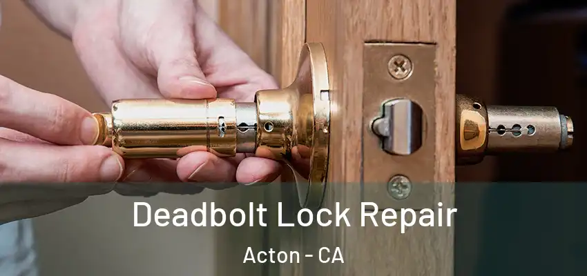  Deadbolt Lock Repair Acton - CA