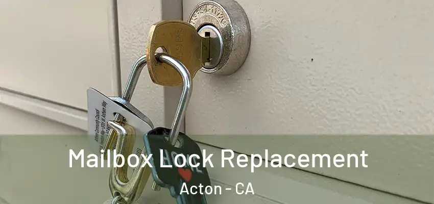  Mailbox Lock Replacement Acton - CA
