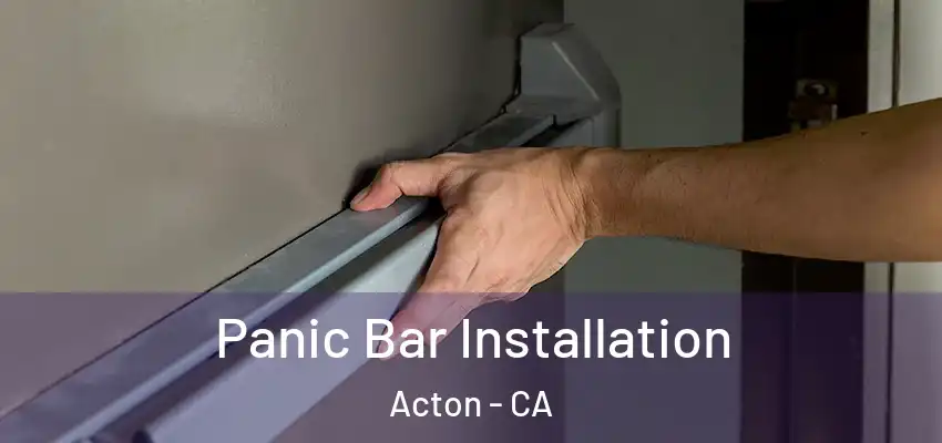  Panic Bar Installation Acton - CA